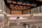 Concert hall at Nazareth University with a grand piano onstage