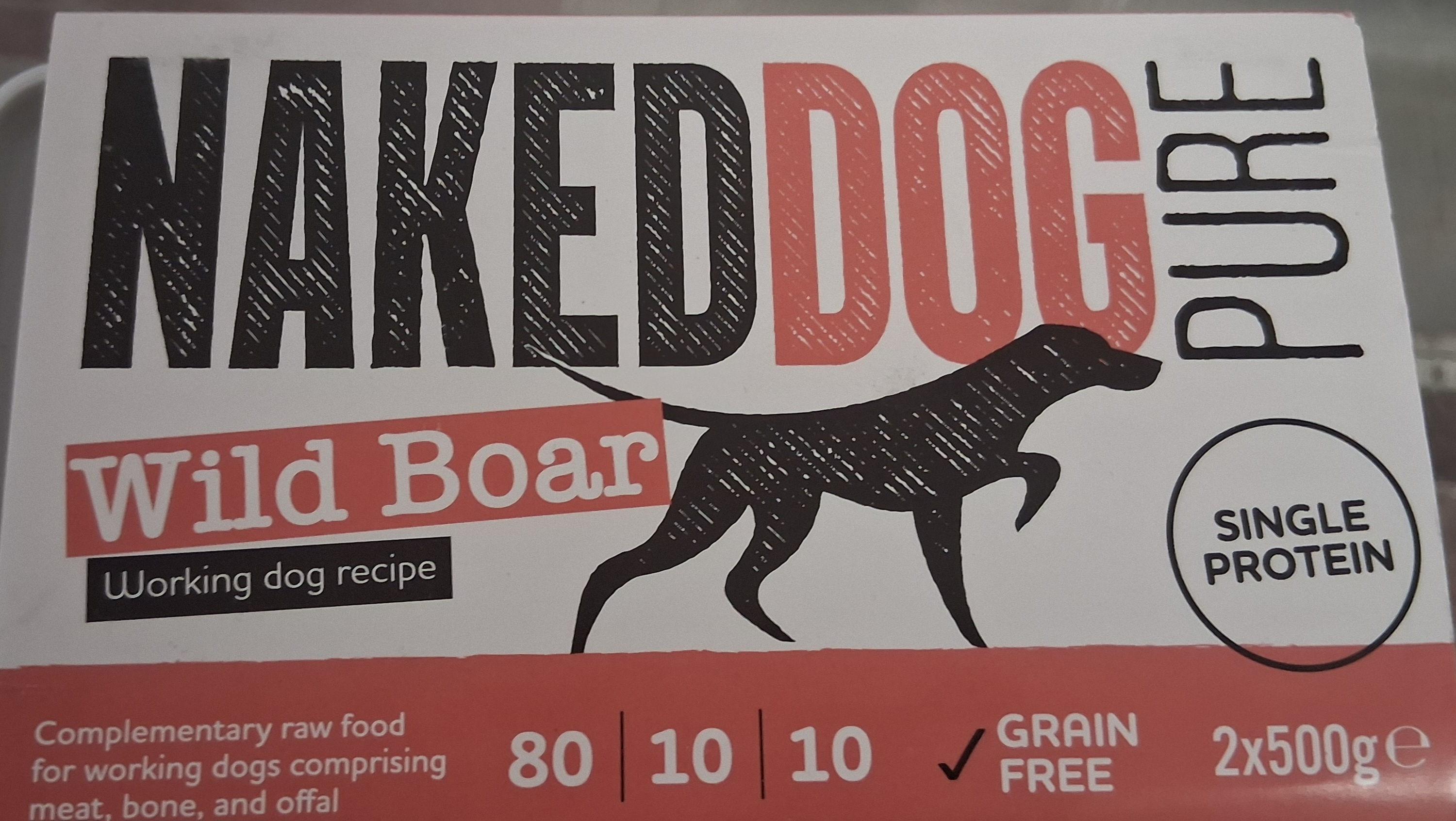 PURE WILD BOAR 2x 500g Naked Dog