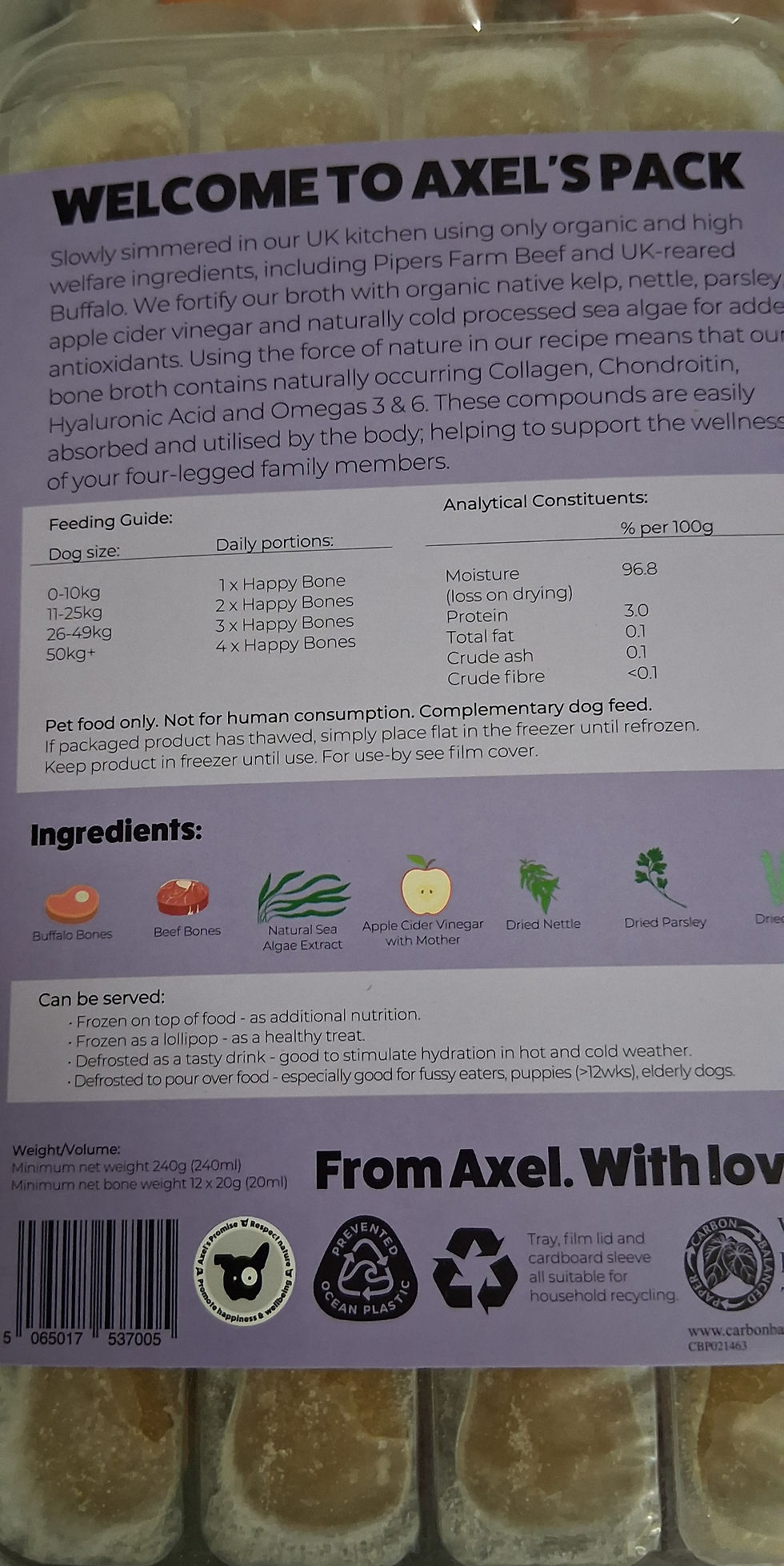 Thumbnail: AXELS ELIXIR BONE BROTH