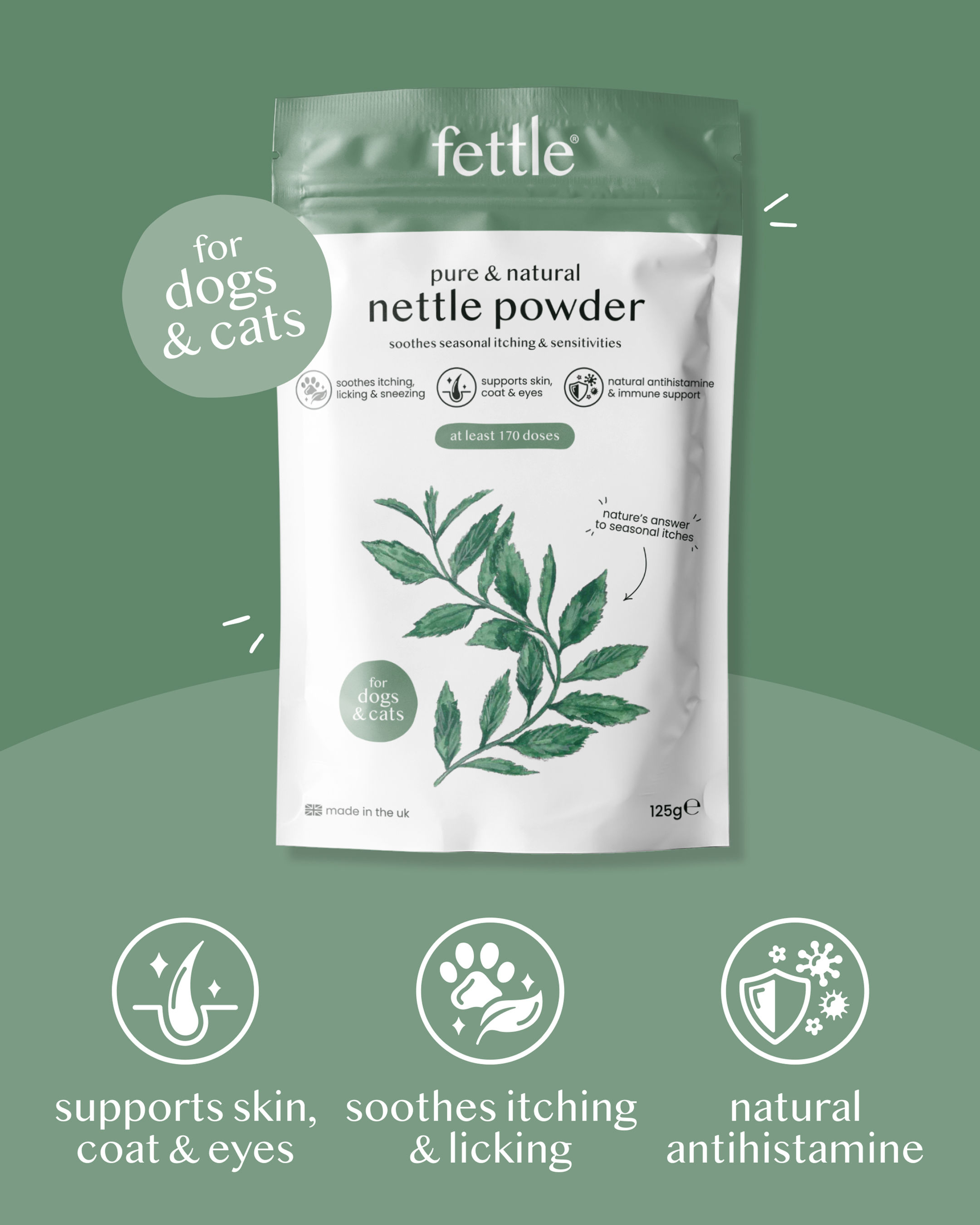 FETTLE Nettle Powder 125g