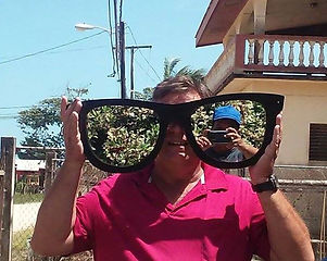 We have big sun in Belize so we need big sunglasses