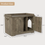 Thumbnail: Cat Litter Box Enclosure with Scratching Pad Wooden Cat Washroom 31.5 in