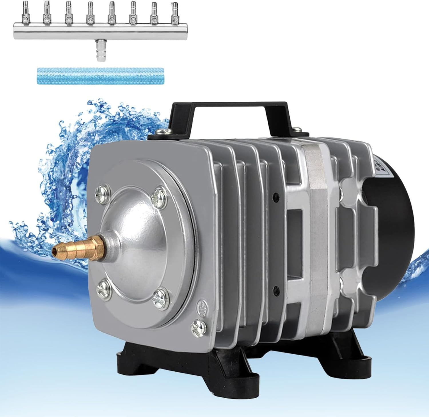 Commercial Aquarium Air Pump 1780GPH 8-Outlet Aluminum Aerator Pump