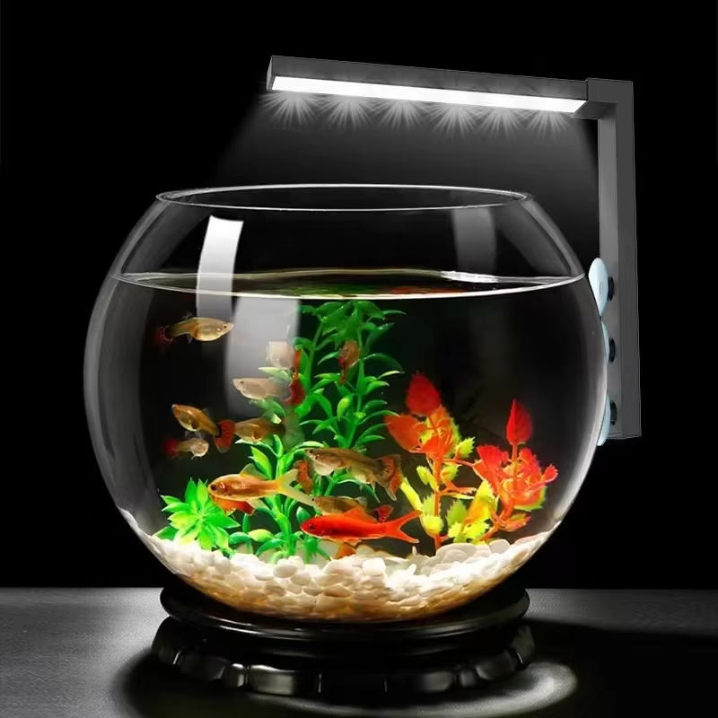 Small Fish Tank LED Lamp โ Waterproof Desktop Aquarium Light with Dual Modes