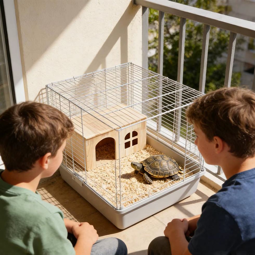 Thumbnail: Indoor Wooden Bunny House – Ventilated Cage & Play Hut for Small Pets