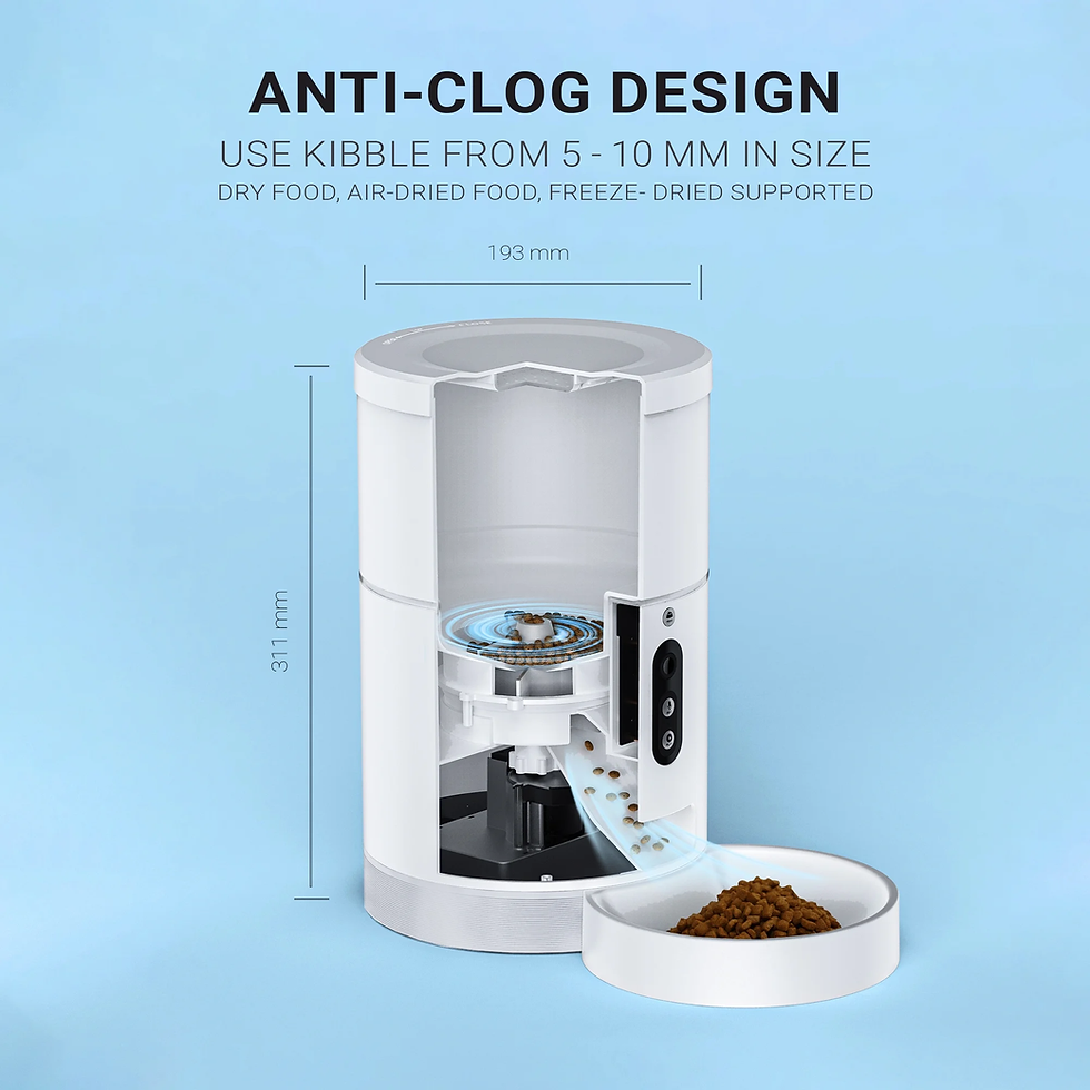 Thumbnail: 4L WiFi Smart Pet Feeder with HD Camera & App Control