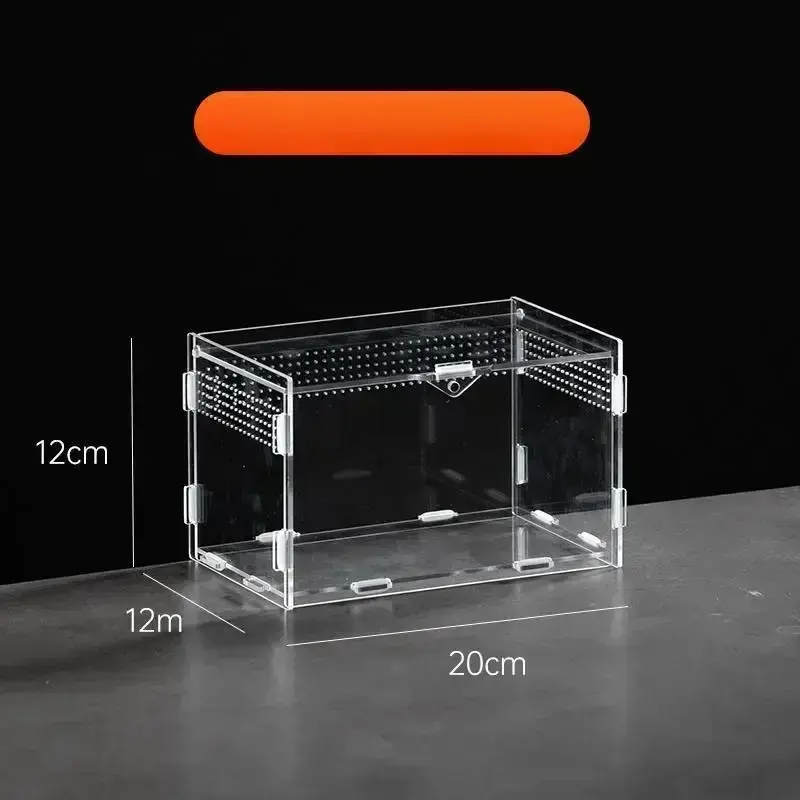 Thumbnail: Reptile Acrylic Transparent Terrarium Habitat Breeding Box Reptiles Cage Nano A