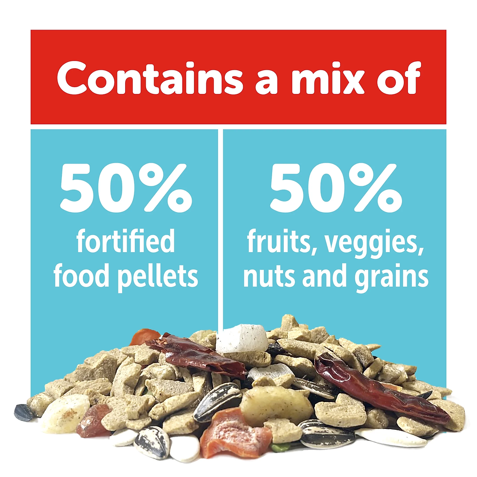 Thumbnail: 3-D Pet Products Premium Parrot Food – Natural Blend, 3 lb
