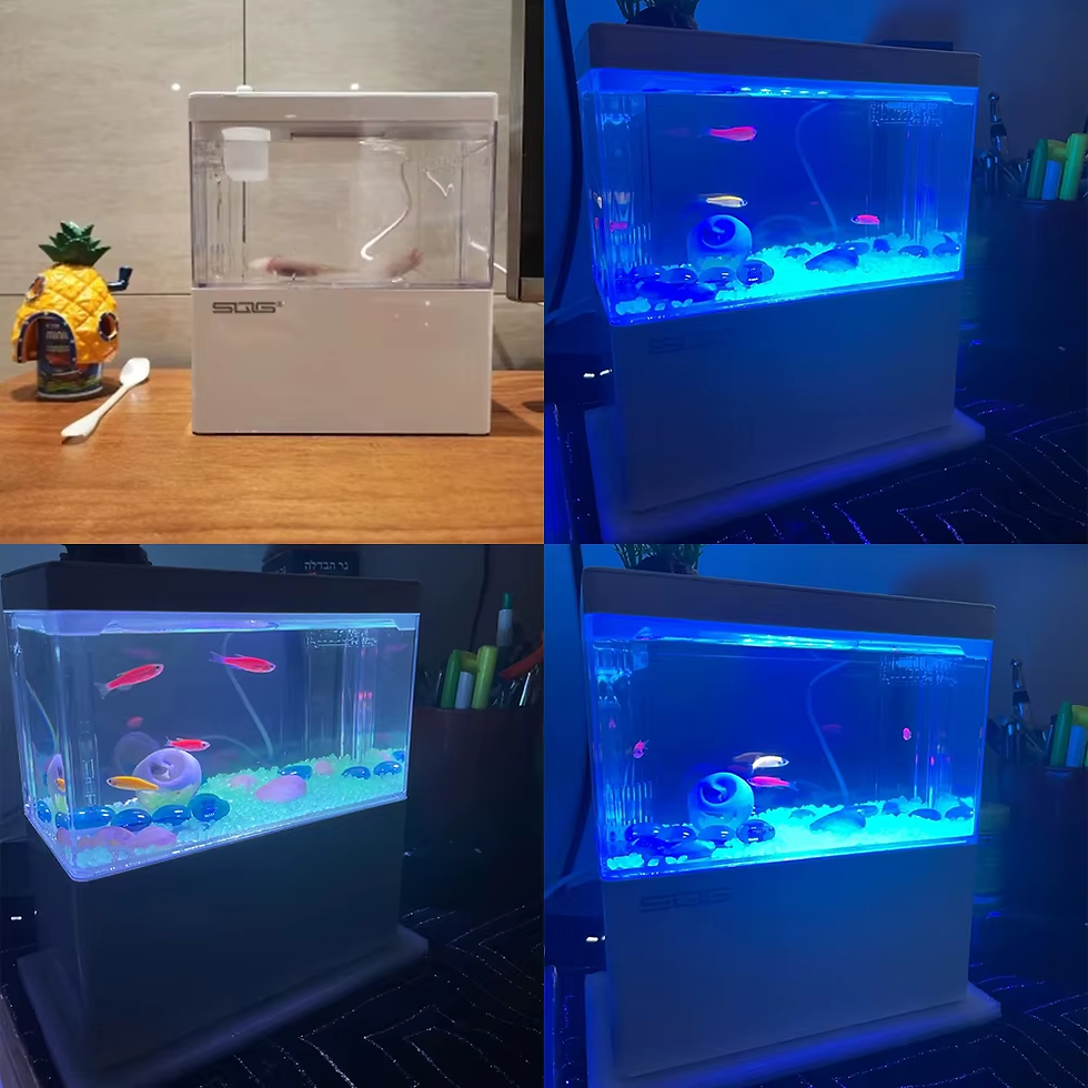 Thumbnail: Fish Tank Living Room Small Landscape Ecological Tank Household USB Powered Mini