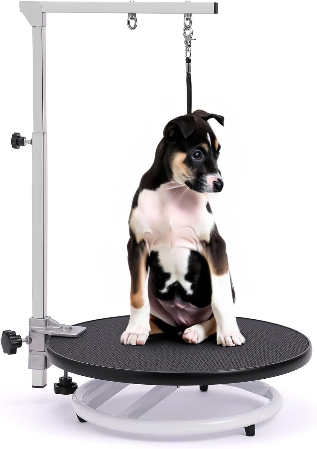 Dog Grooming Table – 360° Rotating, Adjustable Arm, Medium/Small Dogs