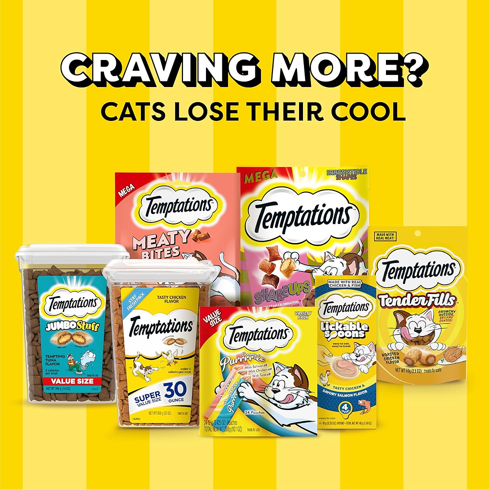 Thumbnail: Temptations Creamy Puree Salmon Cat Treats – 24 Count, 0.42 oz Tubes