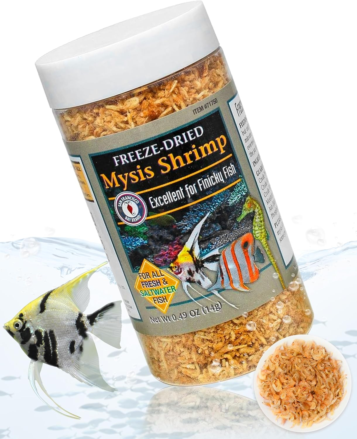 Freeze-Dried Mysis Shrimp Fish Food โ High Protein for Aquarium Fish