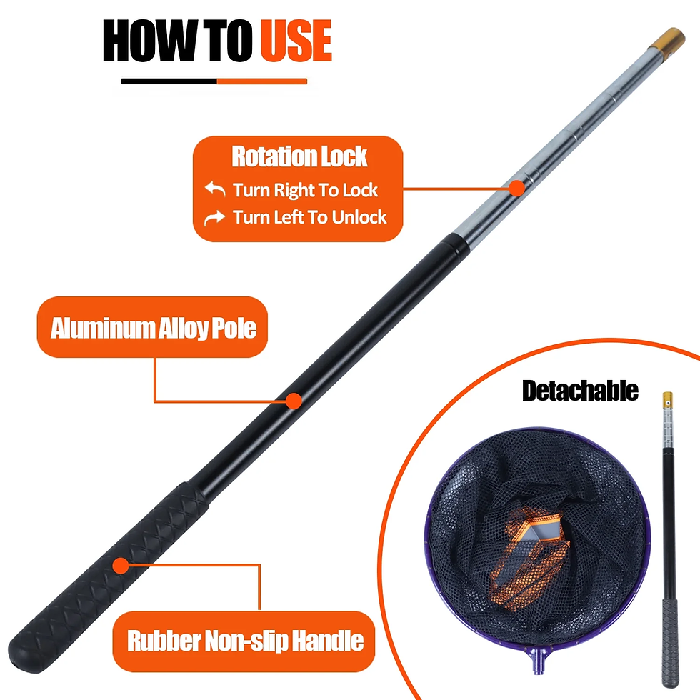 Thumbnail: Telescopic Snake Catcher Net Adjustable Reptile Grabber Tool 16–58.7 in