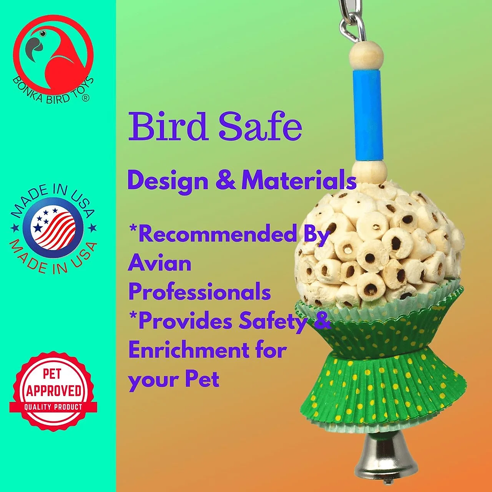 Thumbnail: Small Bird Toy – Mini Cake Natural Chew & Forage Fun