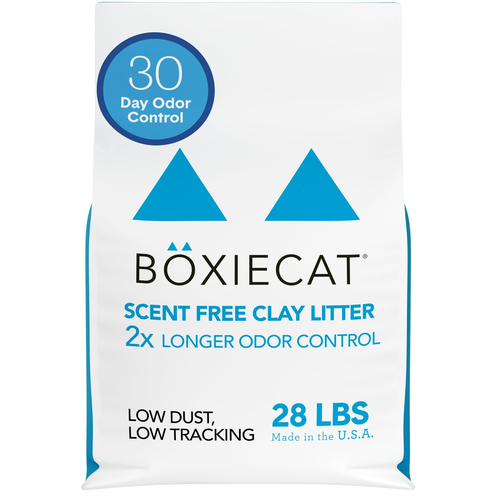 BOXIECAT Unscented Clumping Cat Litter 28 lb Bag