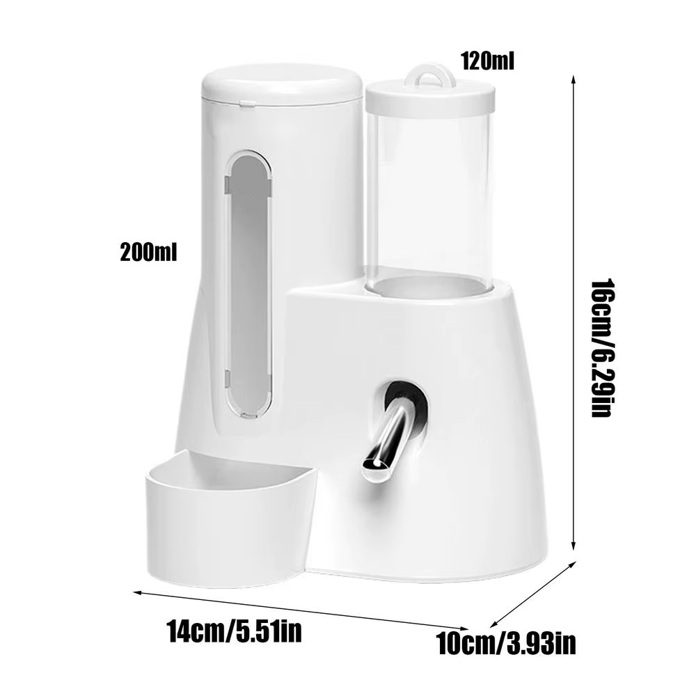 2-in-1 Hamster Feeder & Water Dispenser β Automatic Bottle for Small Pets