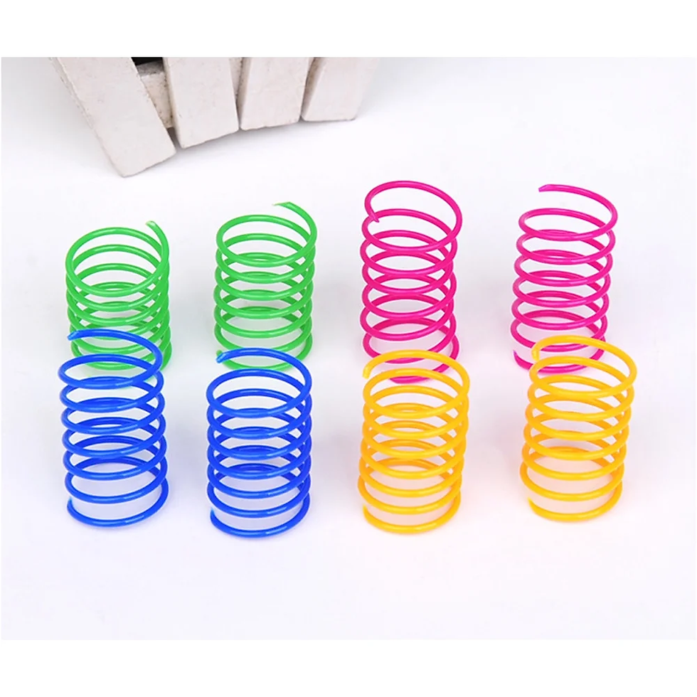 Thumbnail: AIMICOCA 40 Pack Colorful Cat Spring Toys for Indoor Cats