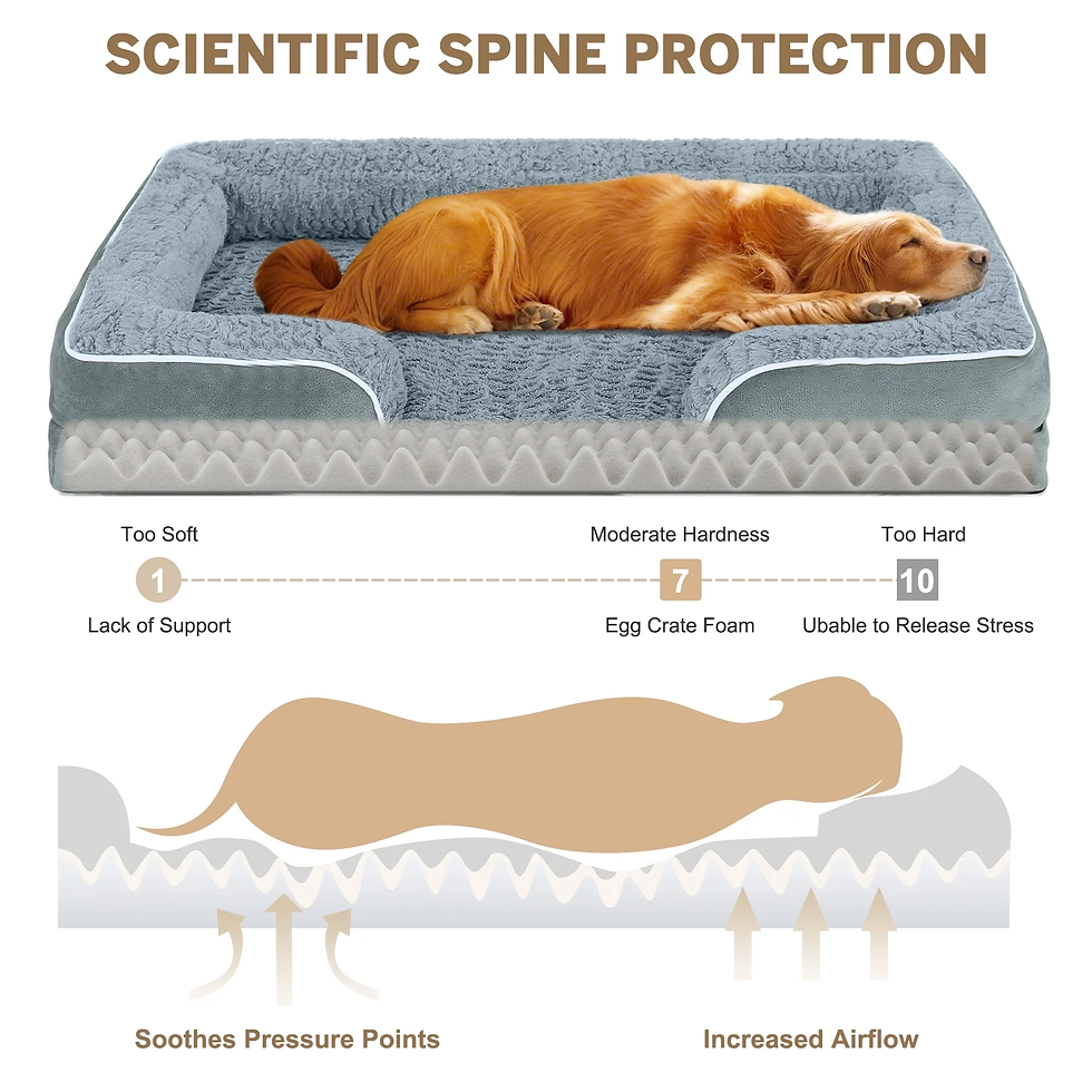 Thumbnail: XL Waterproof Orthopedic Dog Bed – Plush Sofa 45 in