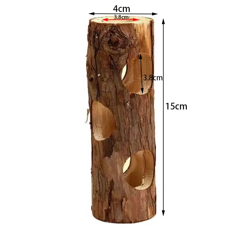 Apple Wood Chew Toy โ Grinding & Cleaning for Hamsters & Small Pets