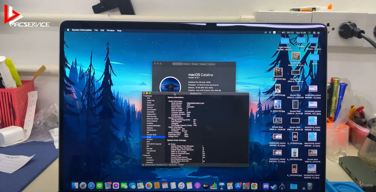 ซ่อม Macbook Pro 16" 2019 จอแตก จอลาย