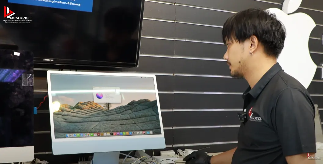 ซ่อม iMac 24 นิ้ว M1 2021 เปิดไม่ติด 