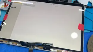 ซ่อม Macbook Air 13 นิ้ว M1 A2337 จอเป็นคราบน้ำ จอเสีย