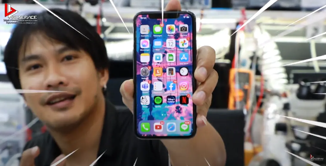 iPhone X เปิดไม่ติด ค้างโลโก้ 