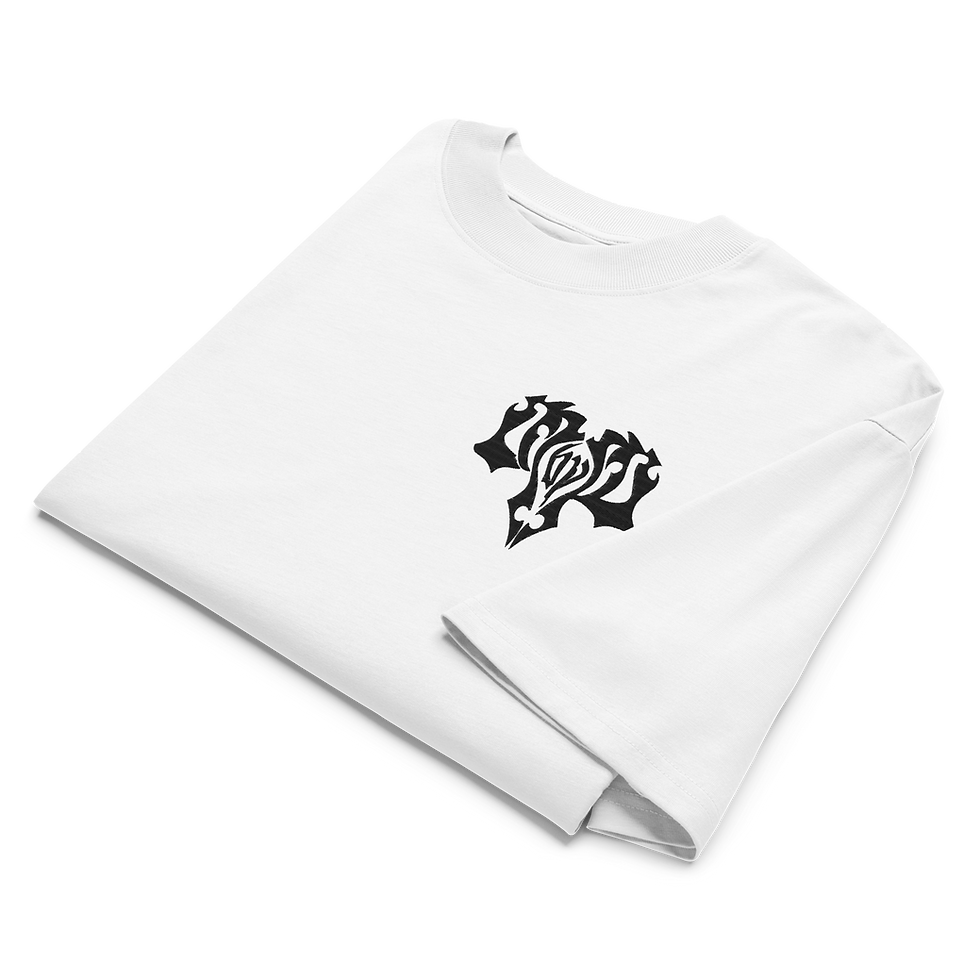 Thumbnail: Embroidered oversized high neck t-shirt