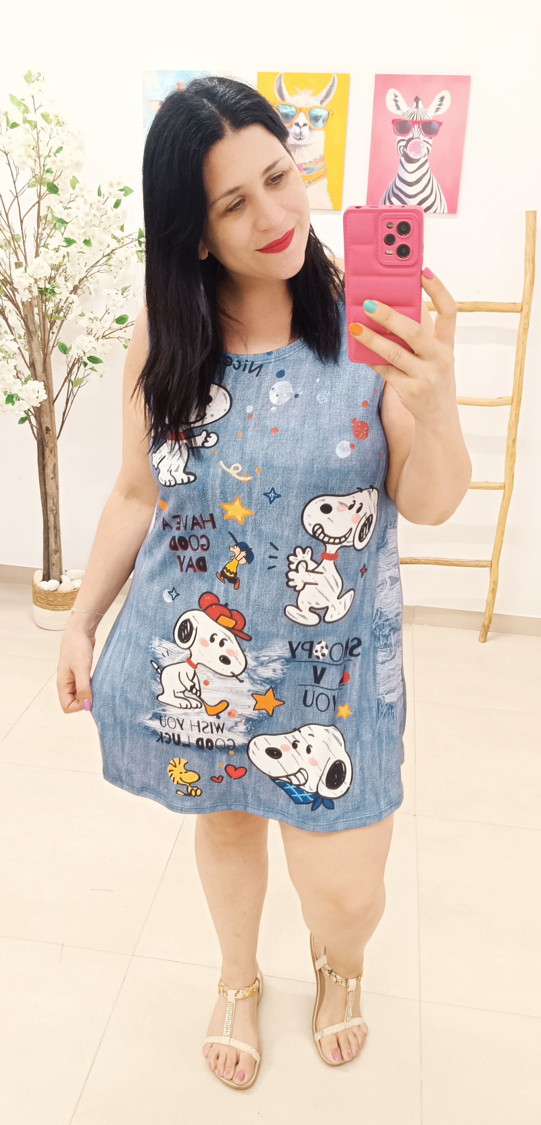 VESTIDO SUMMER SNOOPPY VAQUERO