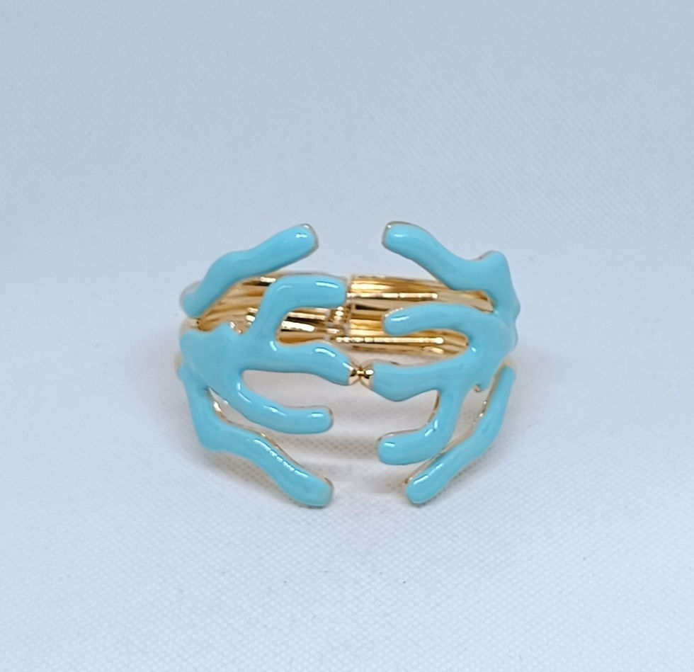 Miniatura: PULSERA CORAL TURQUESA