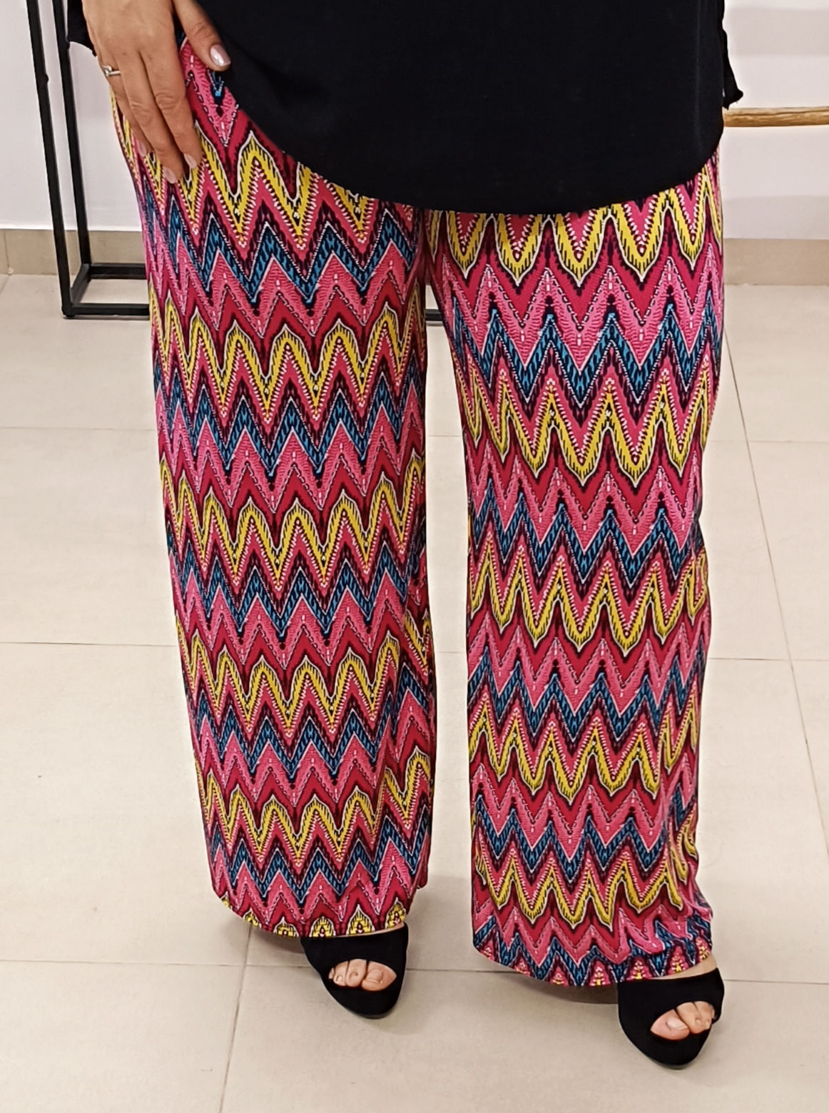 PANTALÓN ARIANNA ZIGZAG FUCSIA