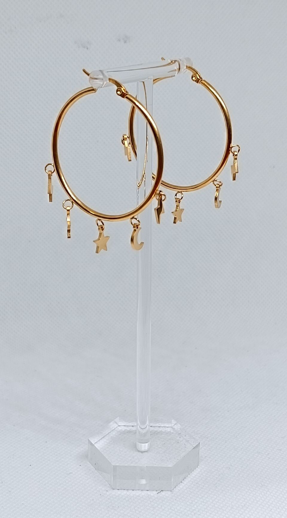 PENDIENTES ARO UNIVERSO DORADO