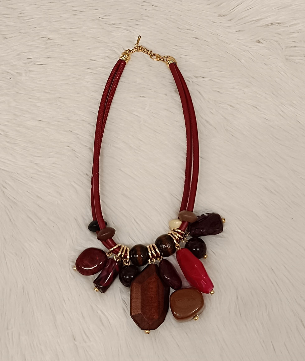 Miniatura: COLLAR HILDA ROJO