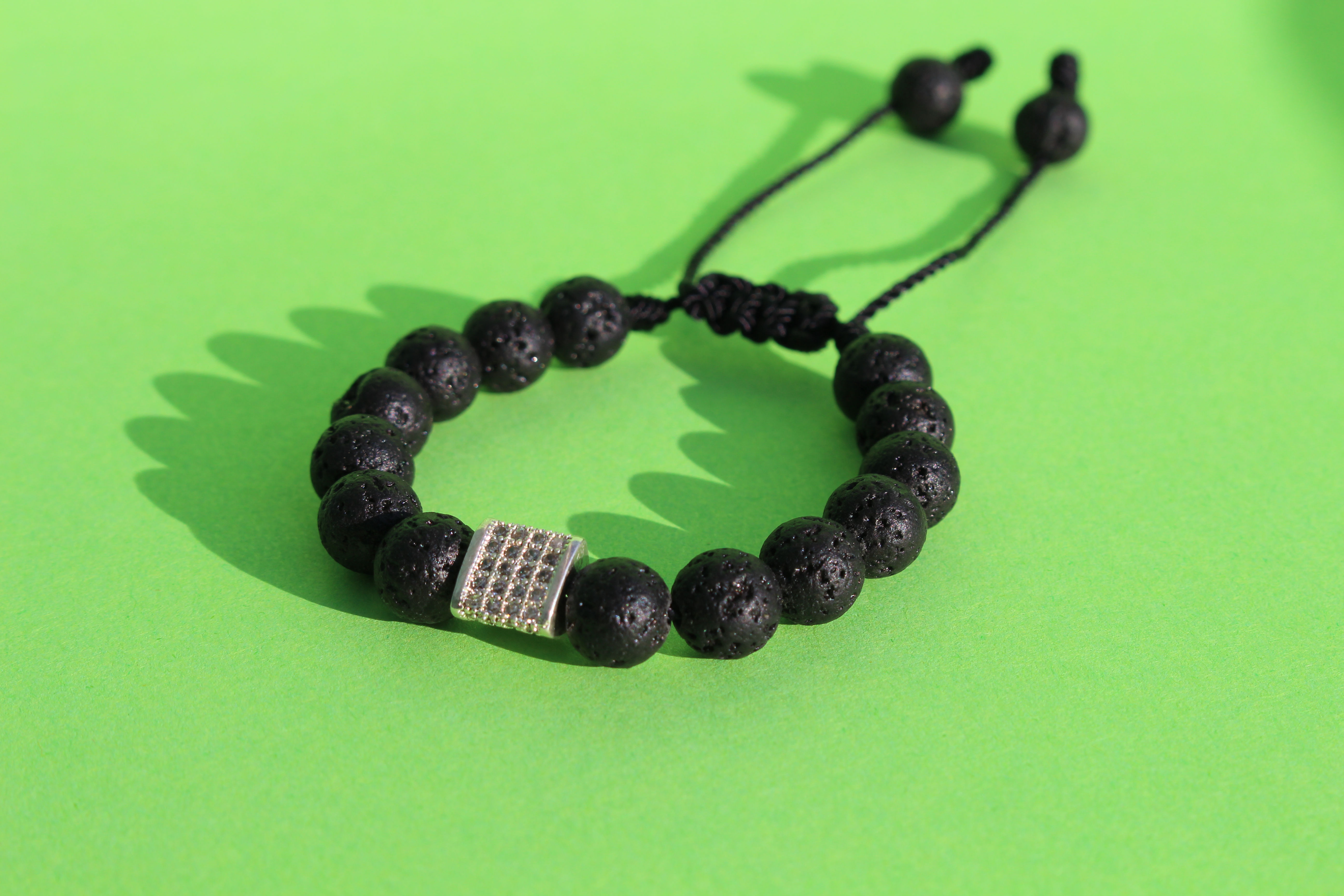 Volcanic stone bracelet