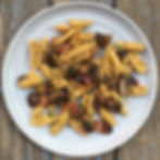 32, Textured Capunti with mushrooms