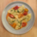 66, Eggplant Mezzaluna, 100 days of pasta