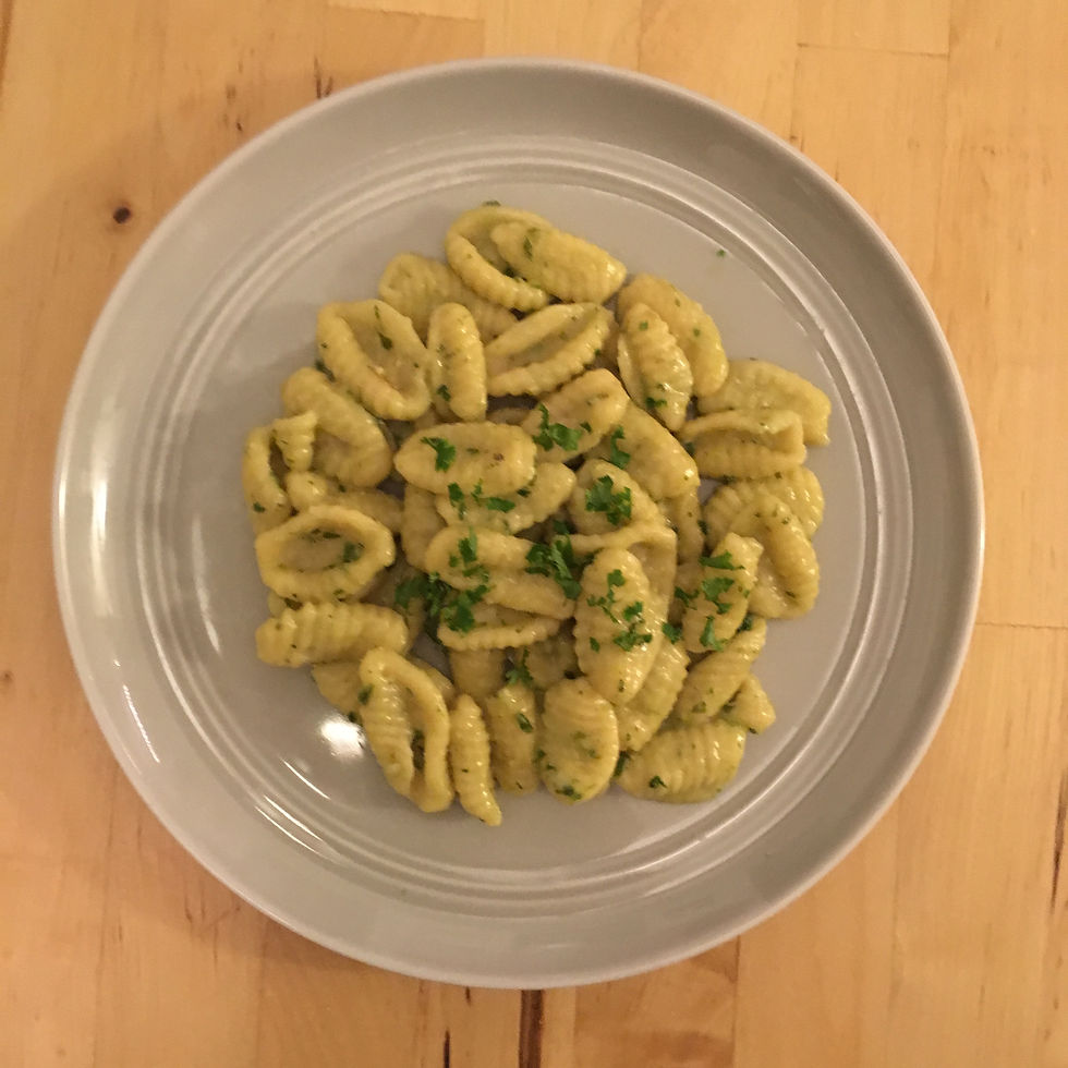 24, Gnocchi Sardi with pesto