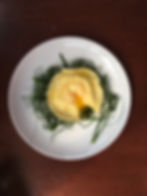 7, Raviolo with egg yolk