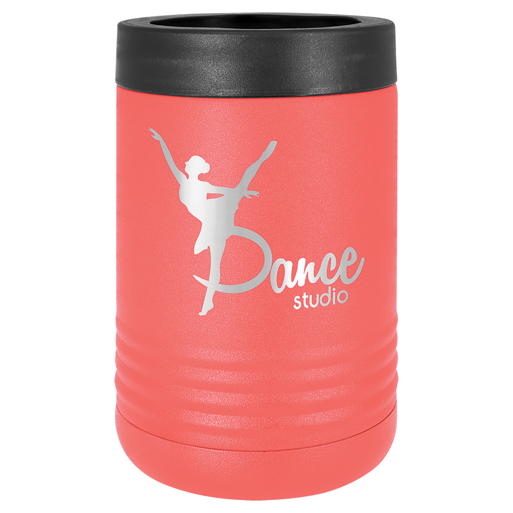 Coral Insulated metal can or bottle koozie with YOUR design