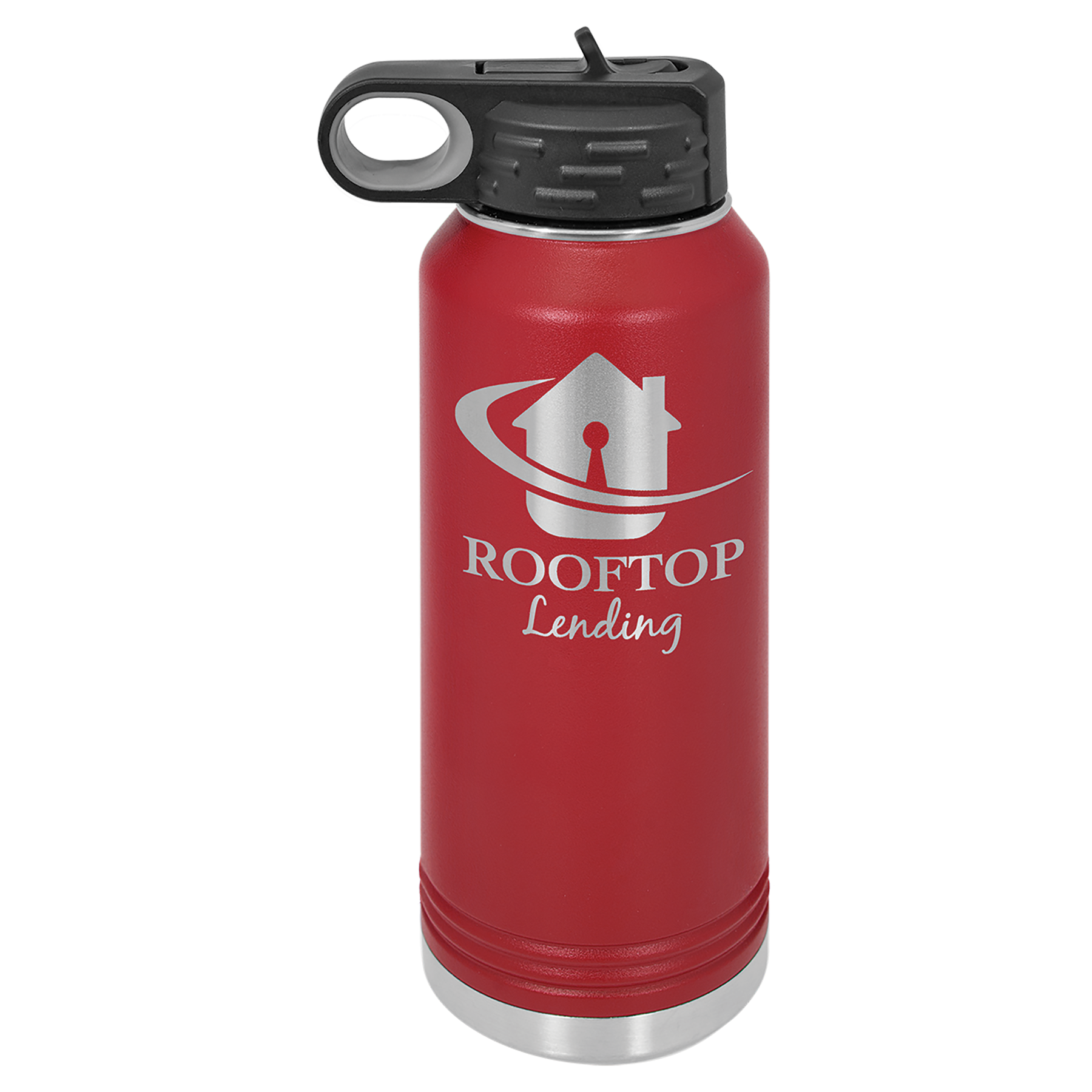 32 oz Maroon Water Bottle Customized with YOUR Design