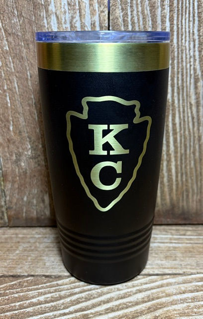 20 oz. KC in Vertical Arrowhead Prism ION-Plated Insulated Tumbler