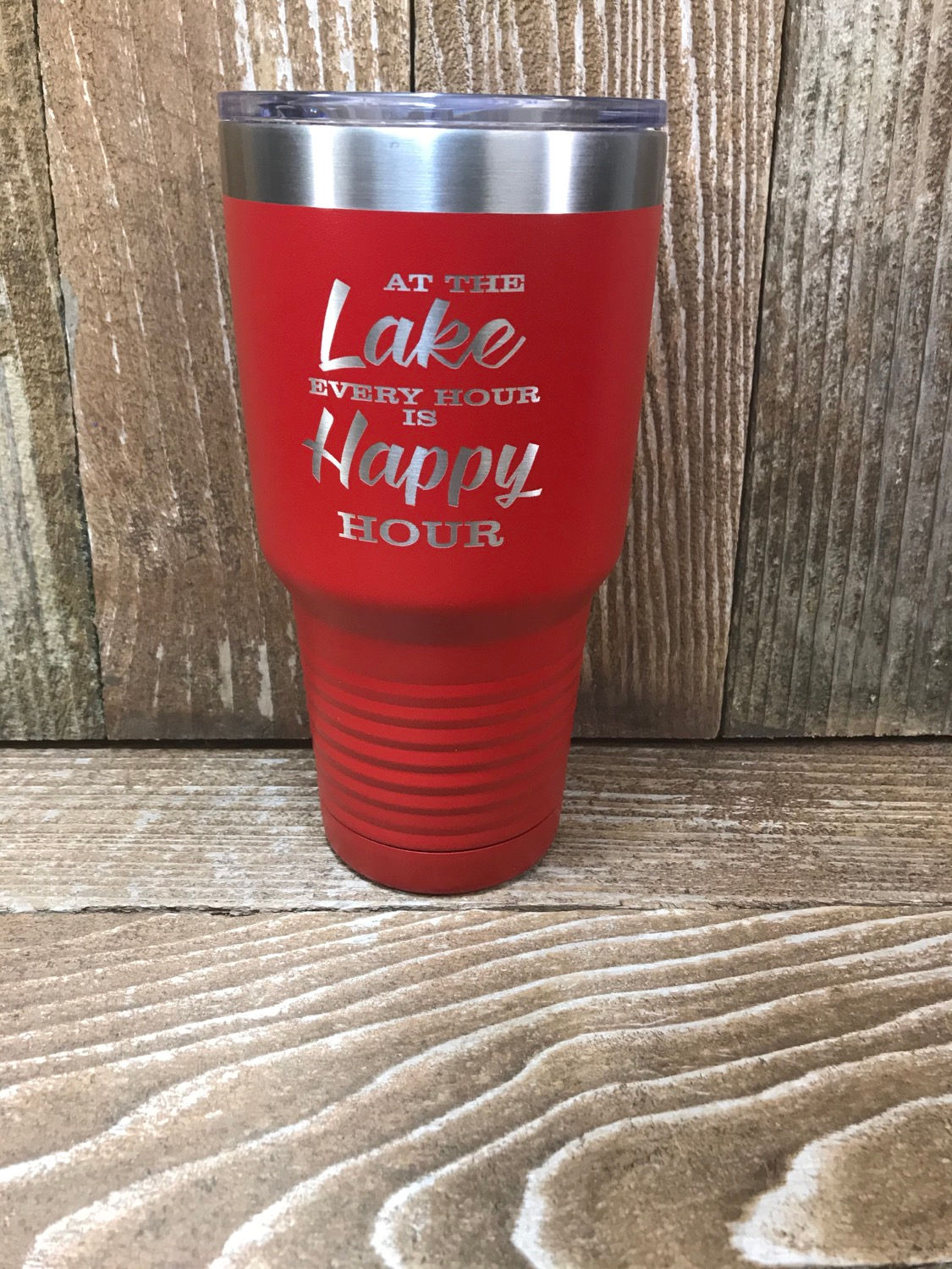 Personalized Red 30 Ounce Insulated Tumbler 