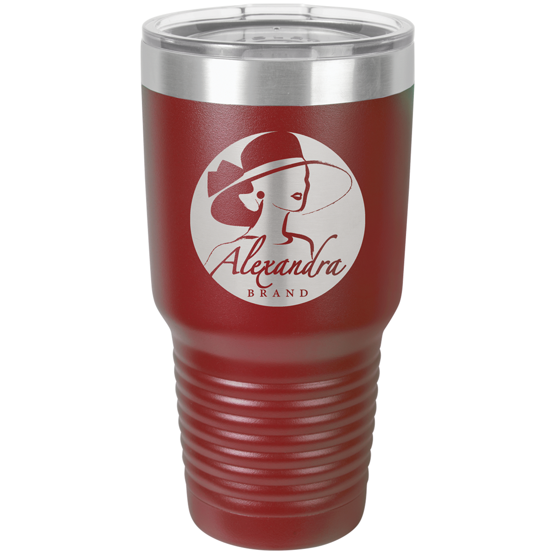 30 oz Maroon Insulated Stainless Steel Tumbler with YOUR Design