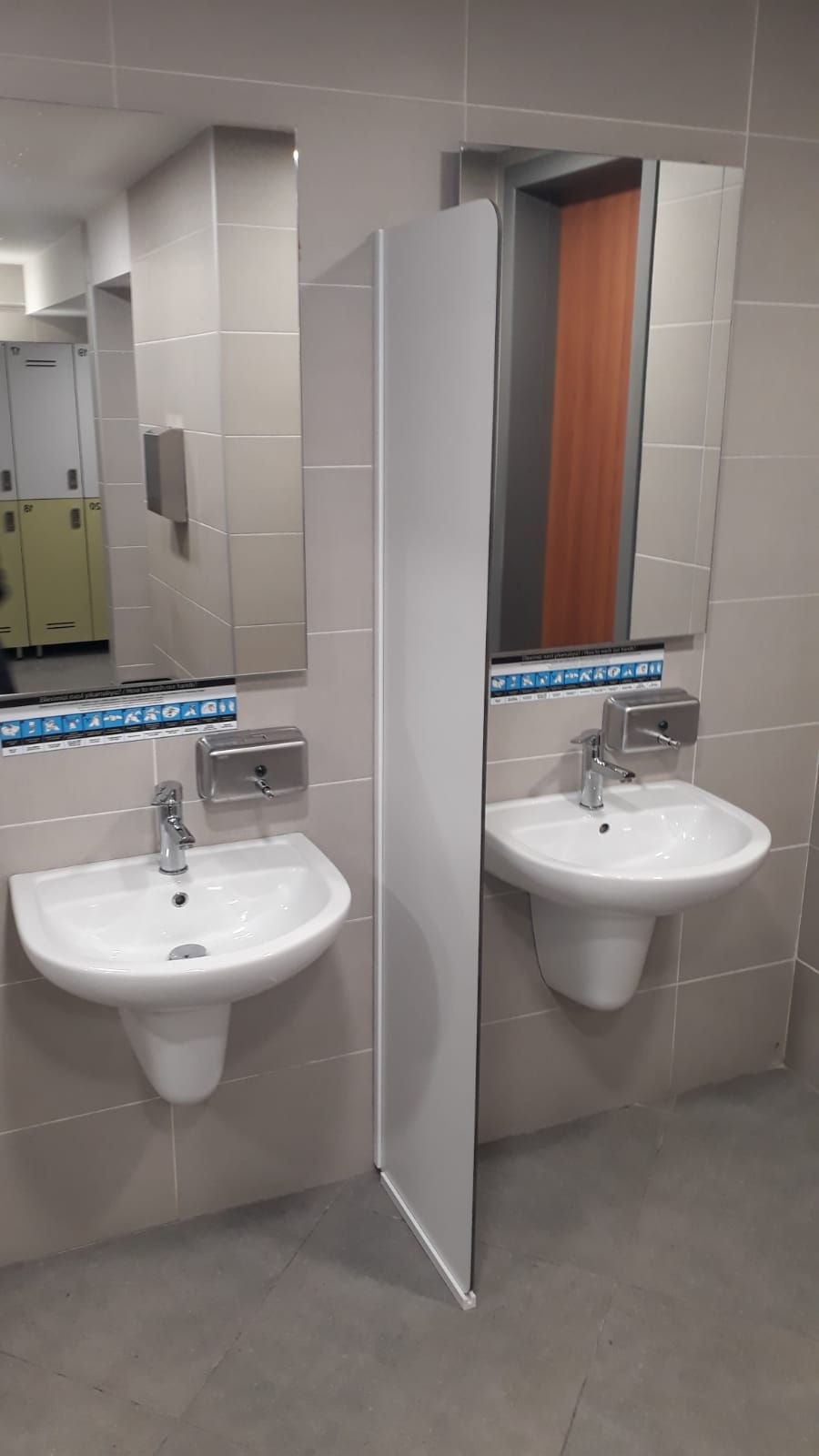 lavabo akrilik bariyer