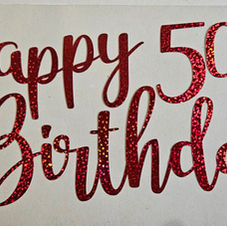Happy Birthday cake topper