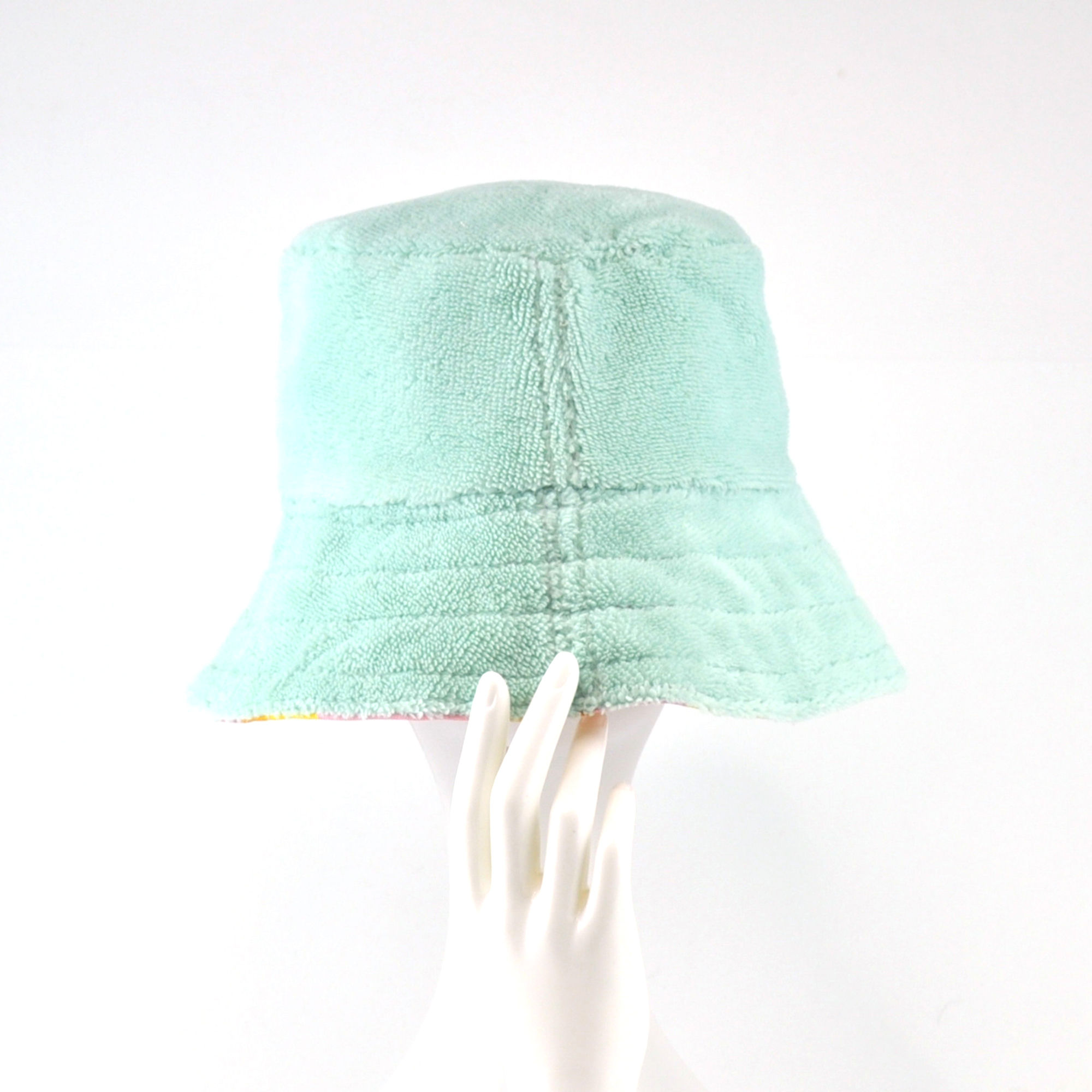 Weicher Frottee Bucket Hat in Mint.