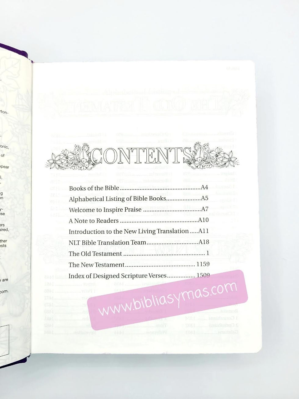 Miniatura: NLT Inspire Bible Coloring Creative Journaling - Purple Hard Cover