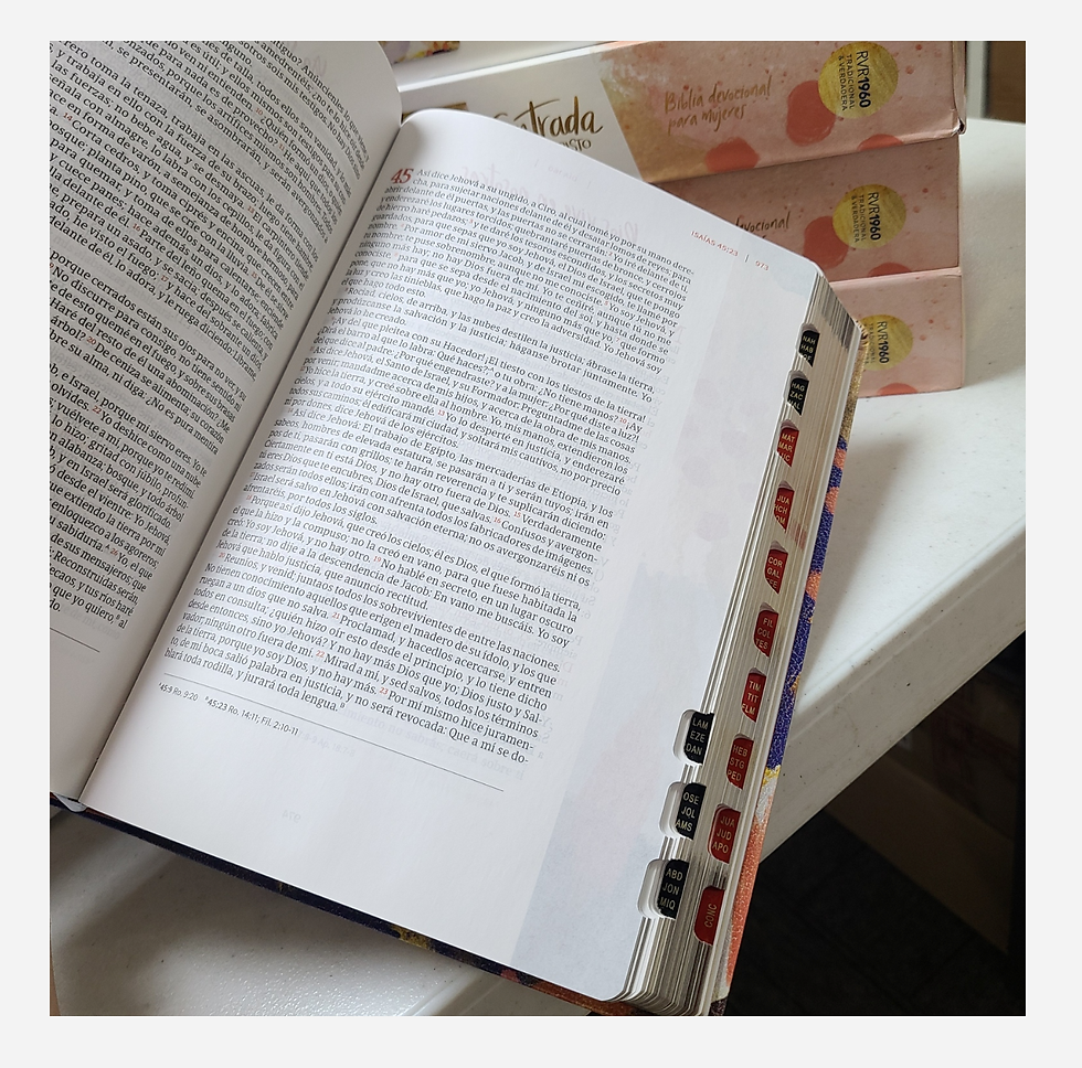 Thumbnail: Biblia devocional para mujer Centrada en Cristo con indices