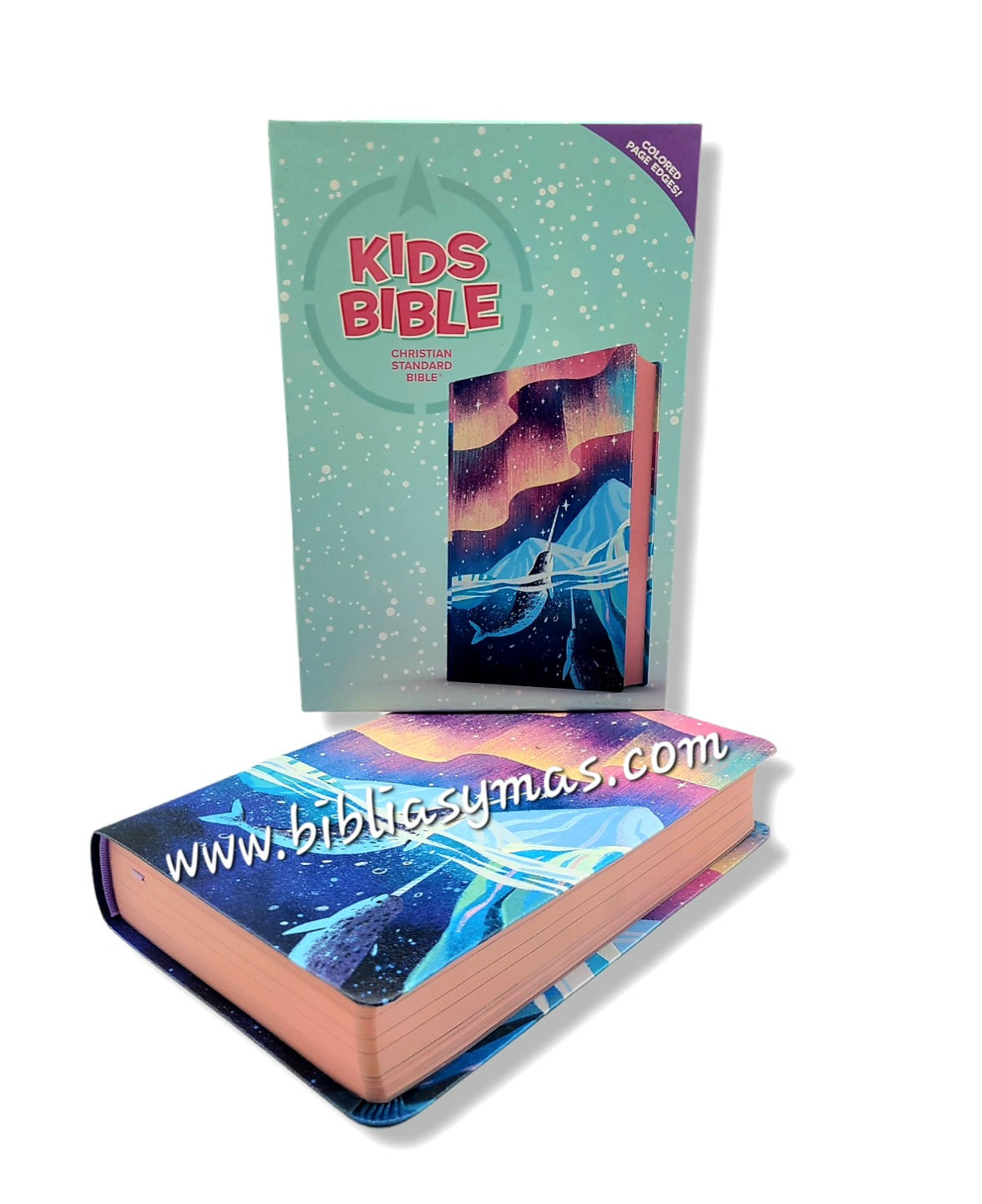 CSB Kids Bible Soft Leather Look, Ocean with Narwhals