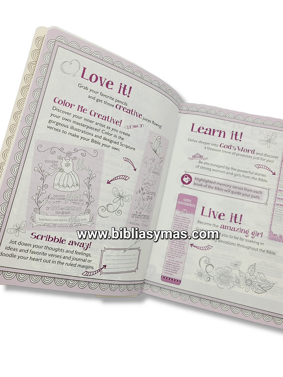 Thumbnail: ESV My Creative Bible for Girls Flexcover Pink